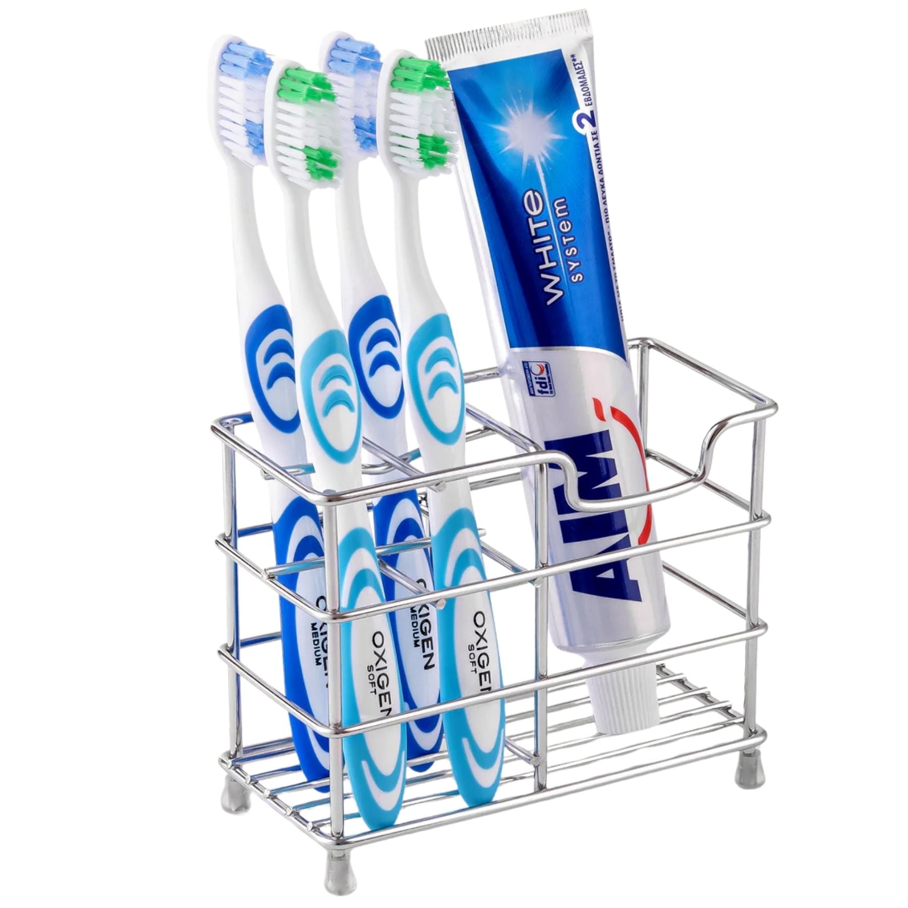 Stainless Steel Toothbrush and Toothpaste Holder — Abbey Hub
