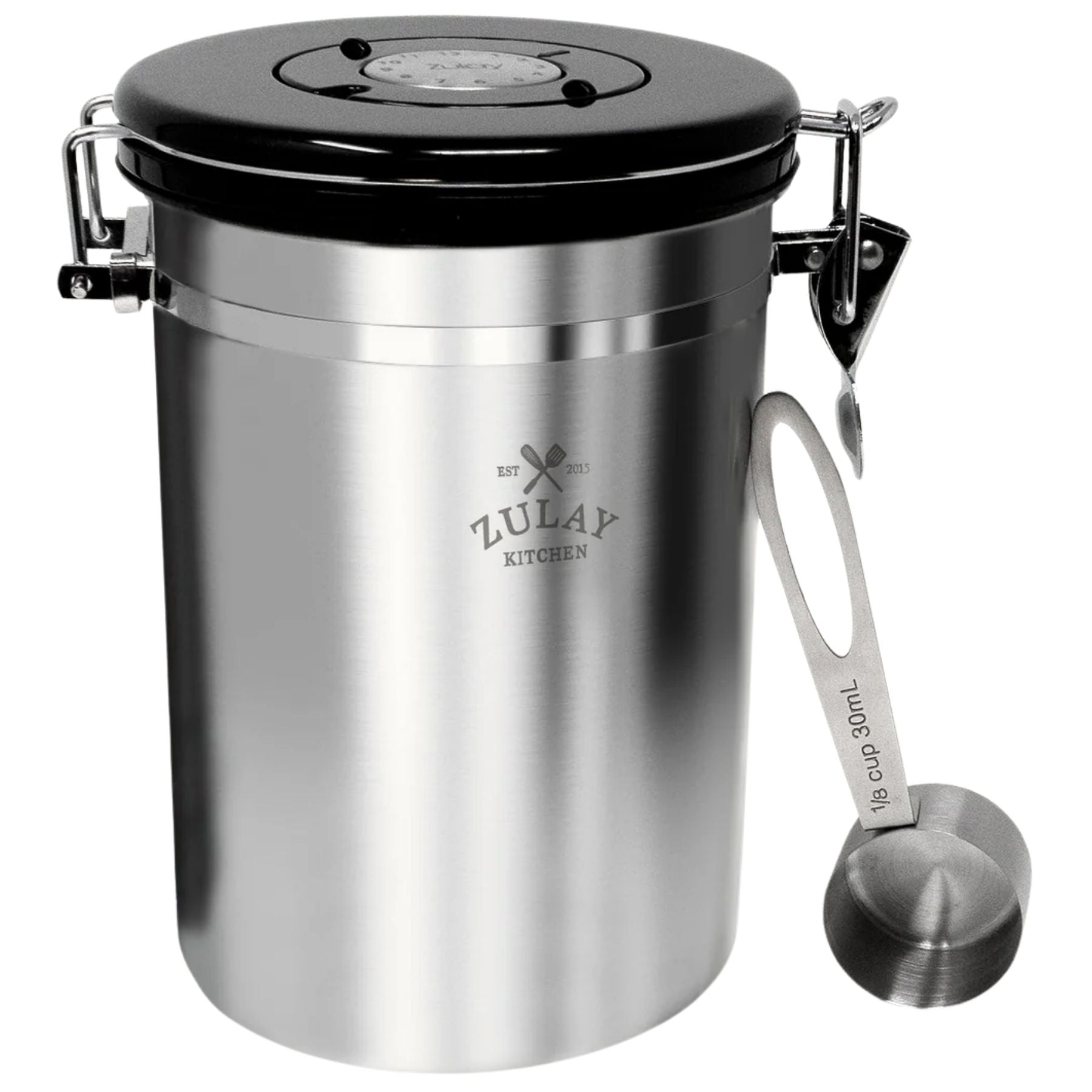 Stainless Steel Coffee Canister with CO2 Valve, 500 g — Abbey Hub