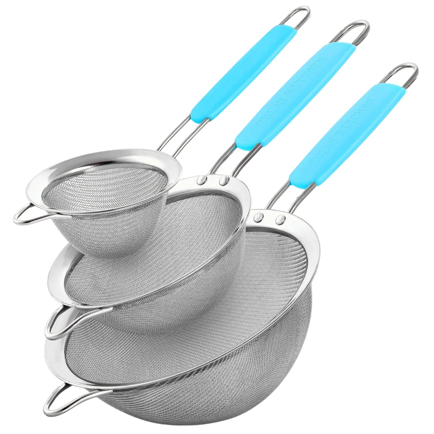 Stainless Steel Kitchen Sieve Set of 3 — Abbey Hub