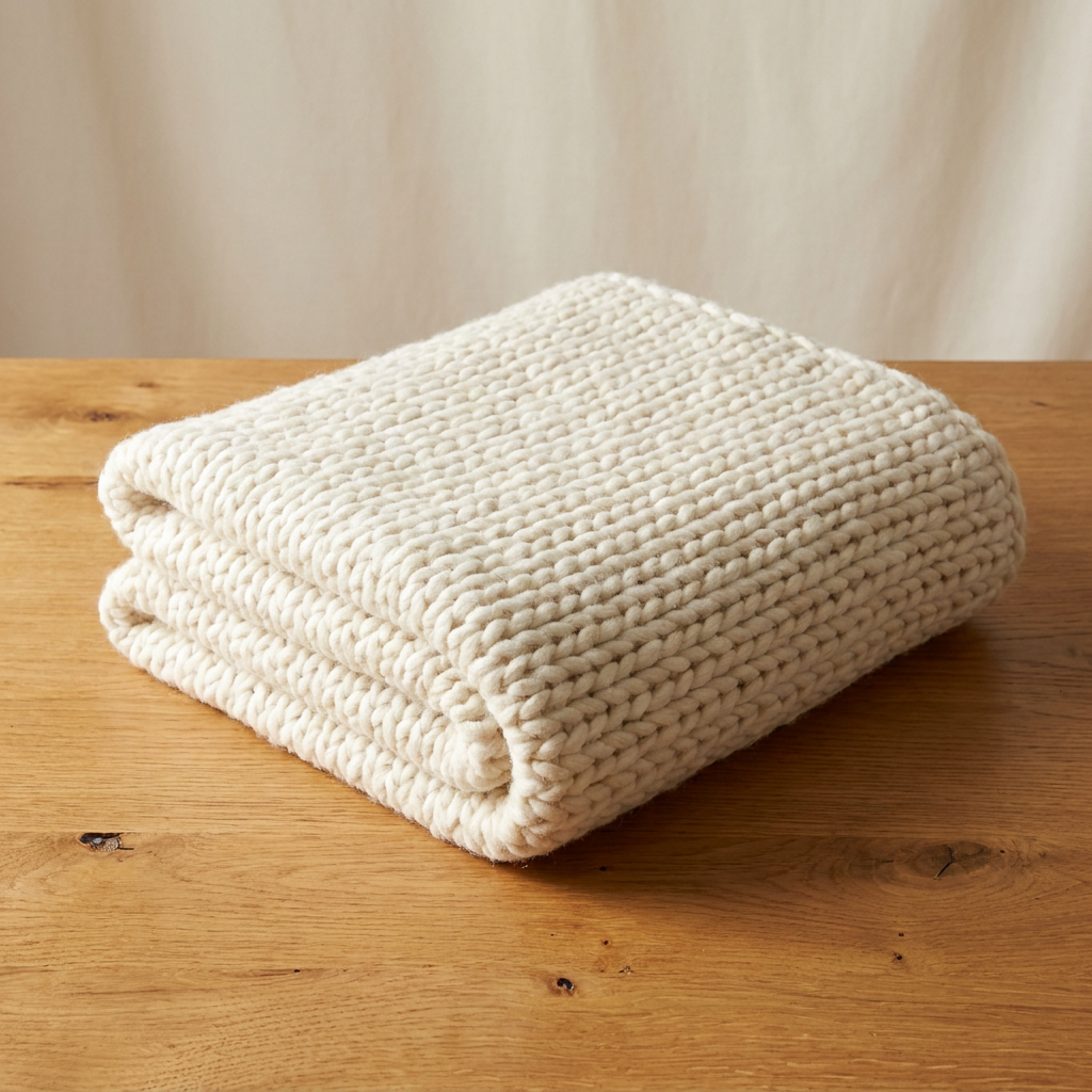 Knit Wool Pillow, 45 x 45 cm, Grey — Abbey Hub