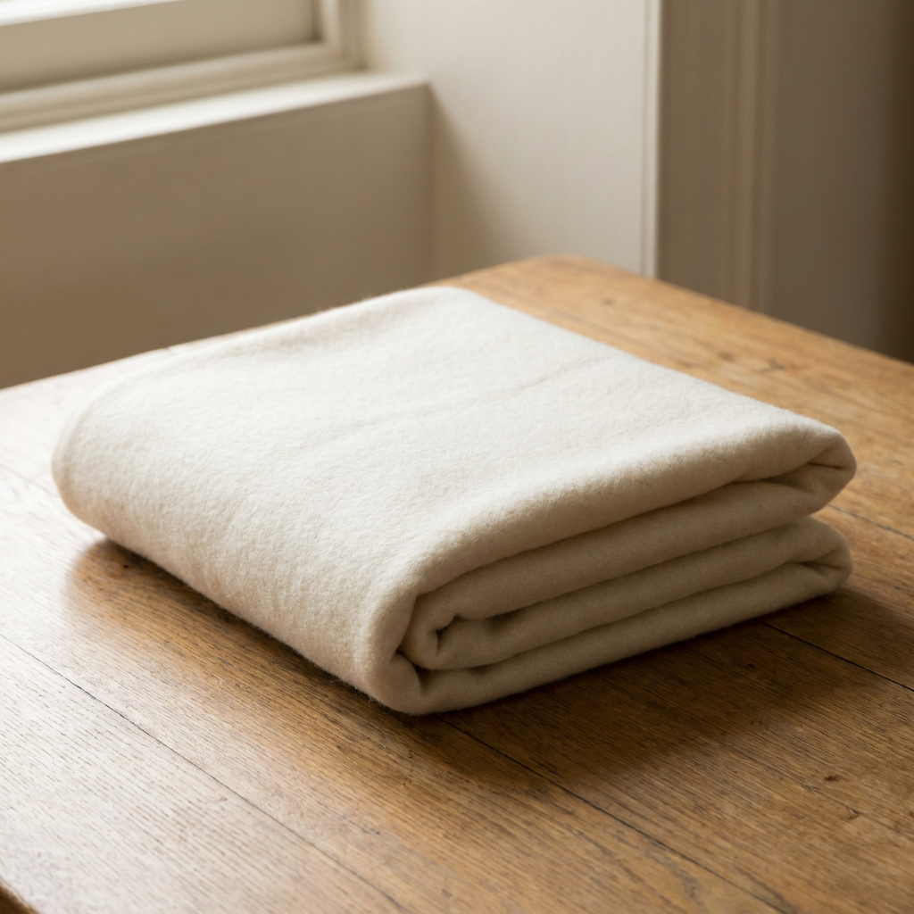 Wool Felt Blanket, 51.2 in x 70.9 in, Natural Grey — Abbey Hub