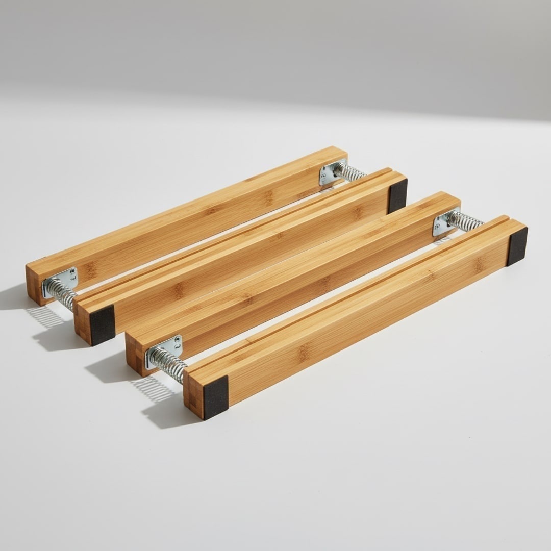 Wall Coat Rack, Beechwood and Steel — Abbey Hub